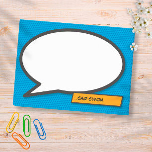 Post-it® Bulle de bande dessinée personnalisée et amusante 