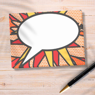 Post-it® Bulle de bande dessinée Pop Art