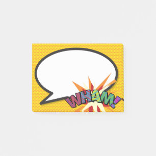 Post-it® Bulle de bande dessinée Pop Art WHAM