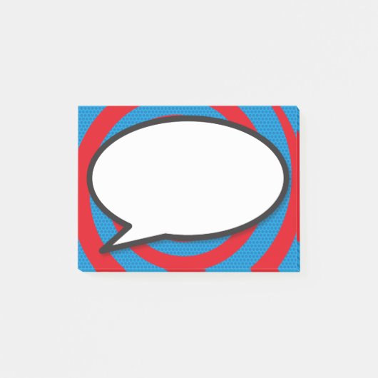 Post-it® Bulle de bande dessinée stylée moderne (Devant)