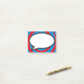 Post-it® Bulle de bande dessinée stylée moderne (Sur un bureau)