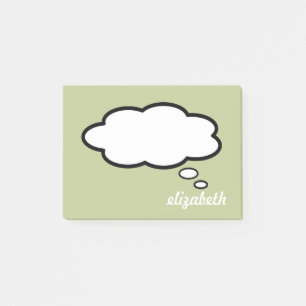 Post-it® Bulle de dialogue avec nom personnalisé