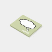 Post-it® Bulle de dialogue avec nom personnalisé (Incliné)