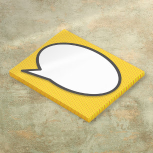 Post-it® Bulle de dialogue de bande dessinée Pop Art