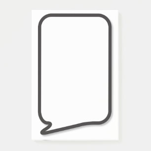 Post-it® Bulle de dialogue de pop art de bande dessinée