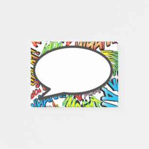 Post-it® Bulle de dialogue de Pop Art de bande dessinée