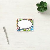 Post-it® Bulle de dialogue de Pop Art de bande dessinée (Bureau)