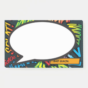 Post-it® Bulle de dialogue moderne personnalisée fun bande