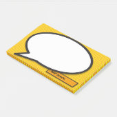 Post-it® Bulle de dialogue personnalisée Fun Comic Book (Incliné)