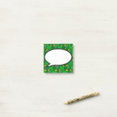 Post-it® Bulle de discours ADN vert Science médicale (Sur un bureau)