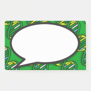 Post-it® Bulle de discours d'ADN vert