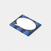 Post-it® Bulle de parole ADN bleu Science médicale (Incliné)