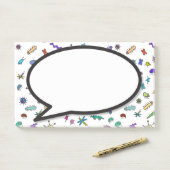 Post-it® Bulle de parole Mini Bugs et Mini Beasts (Sur un bureau)