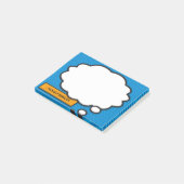 Post-it® Bulle de pensée de bande dessinée personnalisée mo (Incliné)
