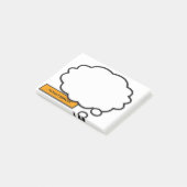 Post-it® Bulle de pensée de nom personnalisé Fun Bande dess (Incliné)