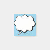 Post-it® Bulle de pensée personnalisée de l'enseignant (Devant)