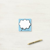 Post-it® Bulle de pensée personnalisée de l'enseignant (Sur un bureau)