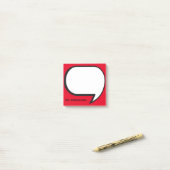 Post-it® Bulle de pensée personnalisée de l'enseignant (Sur un bureau)