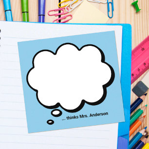 Post-it® Bulle de pensée personnalisée de l'enseignant