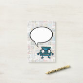 Post-it® Bulle de Texte de Bande Dessinée Mon Message Post- (Sur un bureau)