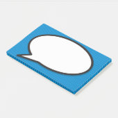 Post-it® Bulle de texte de bande dessinée simple et moderne (Incliné)