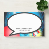 Post-it® Bulle de texte de l'atome qui se divise Science (Bureau)