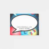 Post-it® Bulle de texte de parole divisant l'atome Professe (Devant)