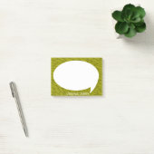 Post-it® Bulle d'entretien de vert de chaux arrondie (Bureau)