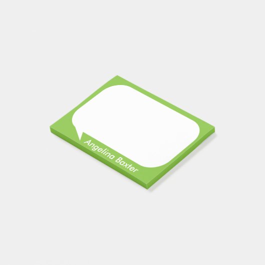 Post-it® Bulle d'entretien de vert et de blanc de chaux de (Incliné)