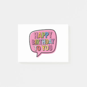 Post-it® Bulle Joyeux Anniversaire