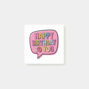 Post-it® Bulle Joyeux Anniversaire