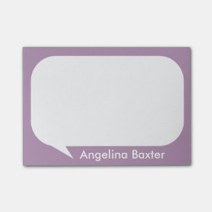 Post-it® Bulle pourpre et blanche de personnaliser