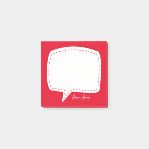 Post-it® Bulle Red Talk Personnalisée bulle de discours de