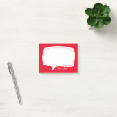 Post-it® Bulle Red Talk Personnalisée bulle de discours de  (Bureau)