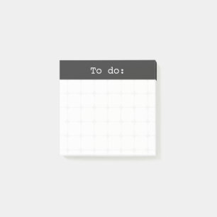 Post-it® Bullet Journal Grille Neutre À Faire Noir
