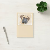 Post-it® Bullmastiff Painting - Cute Original Dog Art (Bureau)