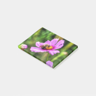 Post-it® Bumble Bee on Pink Cosmos