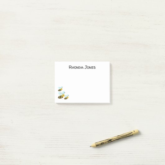 Post-it® Bumble Bees (Sur un bureau)