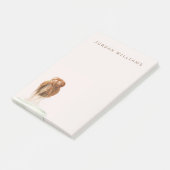 Post-it® Bun de noeud à cheveux rouges (Incliné)