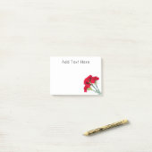 Post-it® Bundle of Red Carnation Flowers (Sur un bureau)