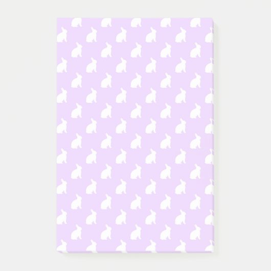 Post-it® Bunnies Arrière - plans blancs et violets de Paste (Devant)