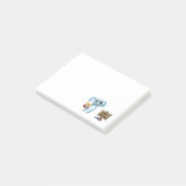 Post-it® Bunny de Pâques souhaite Joyeux Pâques (Incliné)