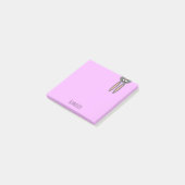 Post-it® Bunny Violet Pastel Personnalisé (Incliné)