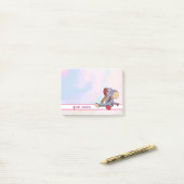 Post-it® bunter Elefant Post-it (Sur un bureau)