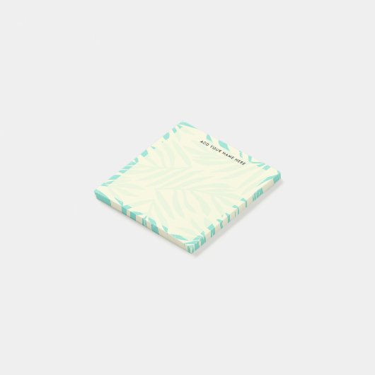 Post-it® Bureau de Feuilles Boho Pastel Blue Palm (Incliné)