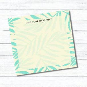 Post-it® Bureau de Feuilles Boho Pastel Blue Palm