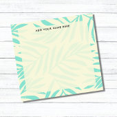 Post-it® Bureau de Feuilles Boho Pastel Blue Palm