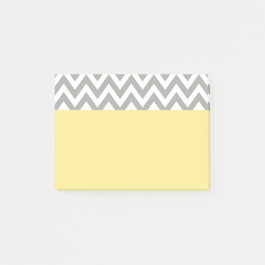 Post-it® Bureau de l'école de gris jaune Notes cadeaux (Devant)