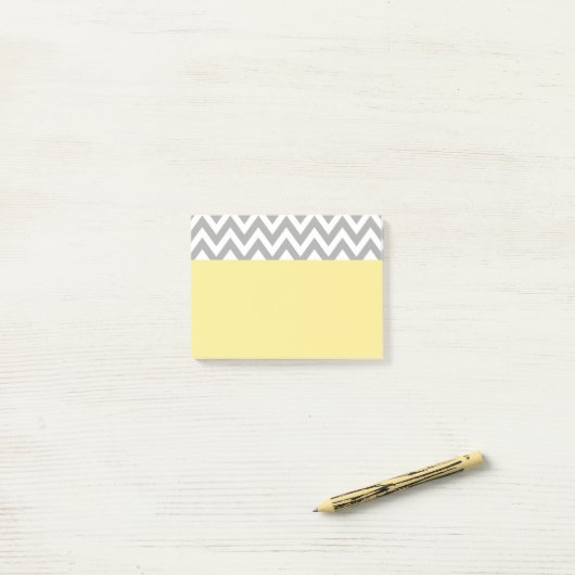 Post-it® Bureau de l'école de gris jaune Notes cadeaux (Sur un bureau)