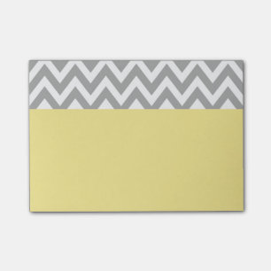 Post-it® Bureau de l'école de gris jaune Notes cadeaux